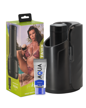 KIIROO - KEON + ALEXIS FAWX STROKER + LUBRIFICANTE AQUA QUALIT 50 ML