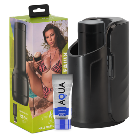 KIIROO - KEON + ALEXIS FAWX STROKER + LUBRIFICANTE AQUA QUALIT 50 ML