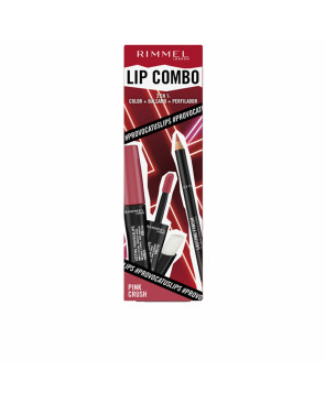 Set da Trucco Rimmel London Lip Combo 3 Pezzi Pink Crush