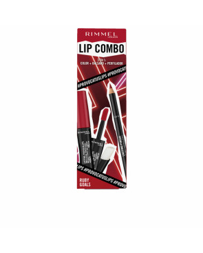 Set da Trucco Rimmel London Lip Combo 3 Pezzi Ruby Goals