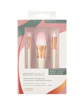 Set di Pennelli per il Trucco Ecotools Ready Glow Edizione limitata 3 Pezzi