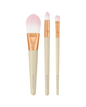 Set di Pennelli per il Trucco Ecotools Ready Glow Edizione limitata 3 Pezzi