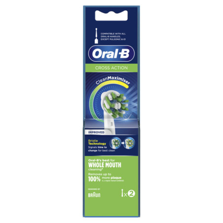 Testina di Ricambio Cross Action Oral-B Cross Action 2 Unità