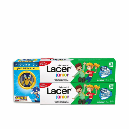 Dentifricio Lacer Junior 75 ml Menta 2 Unità