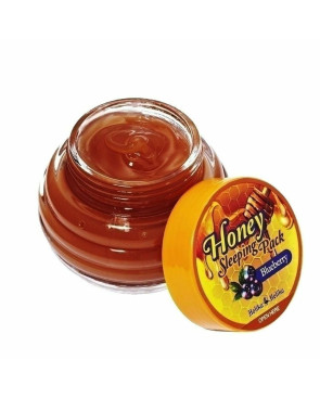 Maschera Idratante Notte Holika Holika Honey Sleeping Pack Mirtillo (90 ml)