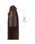 FANTASY X- TENSIONS - PIPEDREAMS SLEEVE 22,86 CM + 7,62 CM PLUG BROWN