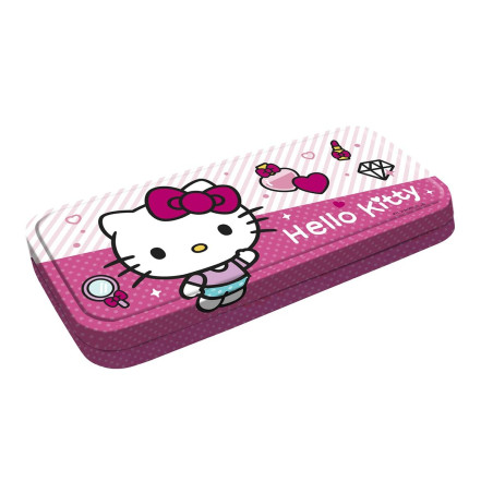 Set di Trucchi per Bambini Hello Kitty Hello Kitty Plumier Alumino Maquillaje 18 Pezzi