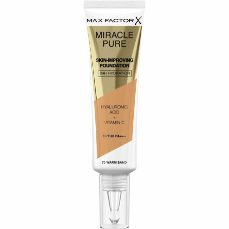 Base per Trucco Fluida Max Factor Miracle Pure Spf 30 Nº 70-warm sand 30 ml