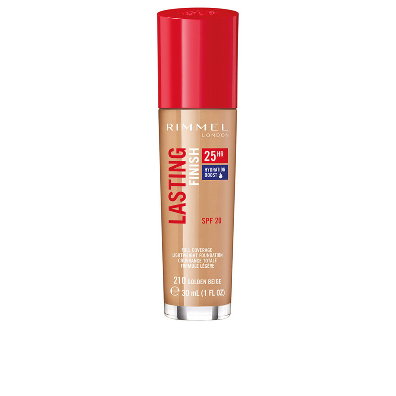 Base per Trucco Fluida Rimmel London Lasting Finish Nº 210 Spf 20