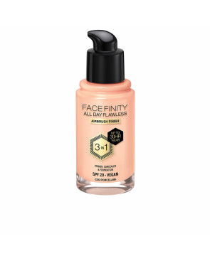 Base Cremosa per il Trucco Max Factor Face Finity All Day Flawless 3 in 1 Spf 20 Nº C30 Porcelain 30 ml