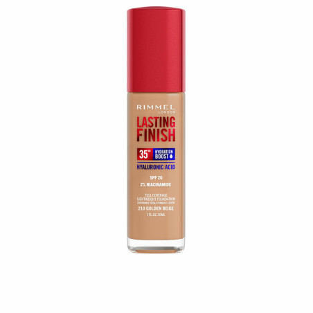 Base Cremosa per il Trucco Rimmel London Lasting Finish Nº 210 Golden Beige Spf 20 30 ml