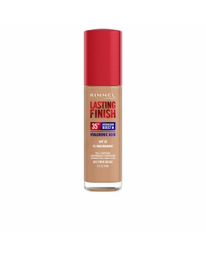 Base Cremosa per il Trucco Rimmel London Lasting Finish Nº 203 True Beige Spf 20 30 ml