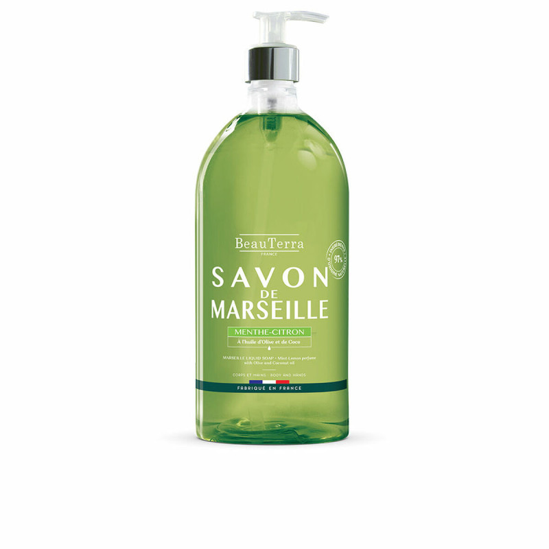 Sapone Liquido Beauterra Marseille Menta Universale Limone Mani 1 L