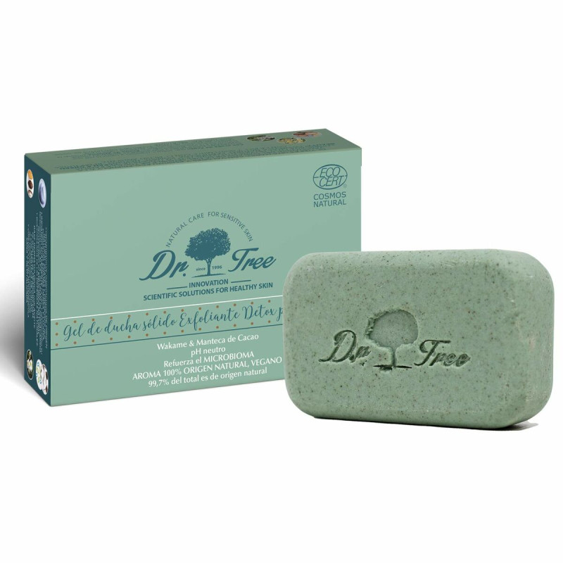 Gel Solido Dr. Tree Gel De Ducha Sólido Pelle sensibile Esfoliante 120 g (Idratante) (Calmante) (Rinfrescante)