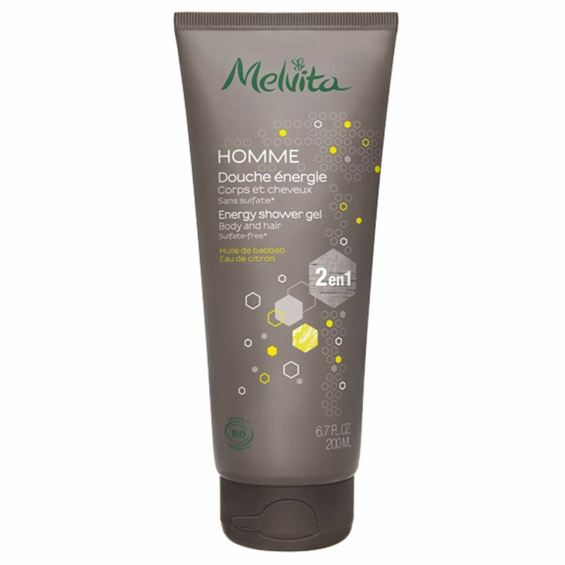 Gel e Shampoo 2 in 1 Melvita MELVITA HOMME 200 ml Energizzante