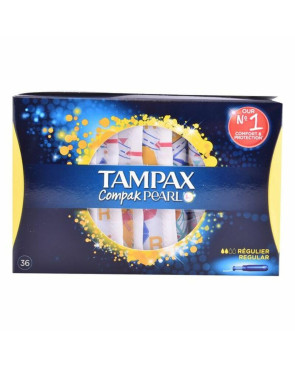 Pacco di Assorbenti interni Pearl Regular Tampax Tampax Pearl Compak (36 uds) 36 Unità