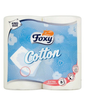 Carta Igienica Cotton Foxy COTTON 4R (4 uds) (4 Unità)