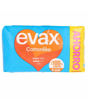 Assorbenti Super con Ali Evax Cottonlike (24 uds)