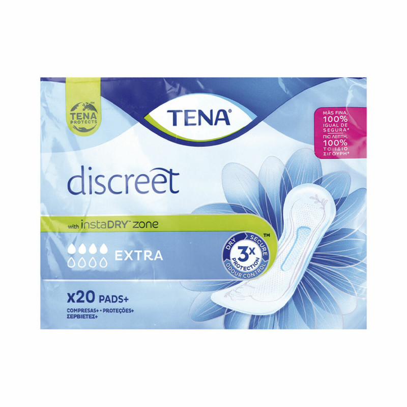 Assorbenti Normali senza Ali Tena Discreet Extra 20 Unità