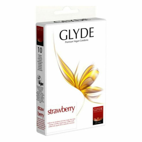 Preservativi Glyde Fragola 18 cm (10 uds)