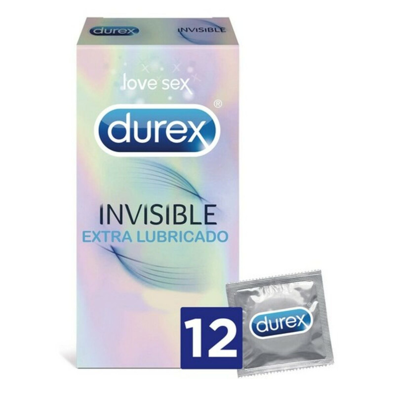 Preservativi Invisible Extra Lubricated Durex Invisible (12 uds)