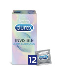 Preservativi Invisible Extra Lubricated Durex Invisible (12 uds)