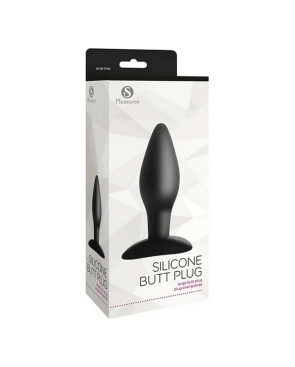 Plug Anale S Pleasures Nero (4,5 cm)