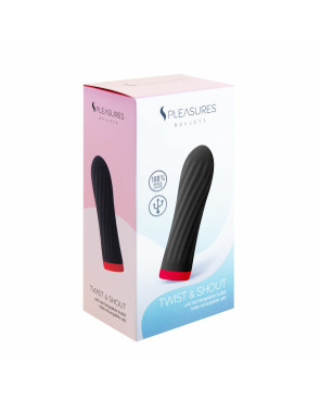 Vibratore Mini S Pleasures Nero (8,5 x 2,5 cm)