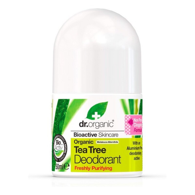 Deodorante Roll-on Dr.Organic DR00145 Albero del tè 50 ml