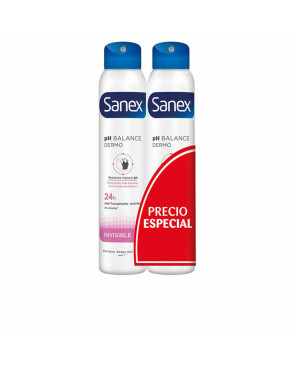 Deodorante Spray Sanex Invisible 2 Unità 200 ml