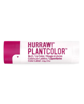 Balsamo Labbra colorato Hurraw! PlantColor Nº 2 4,8 g Stick