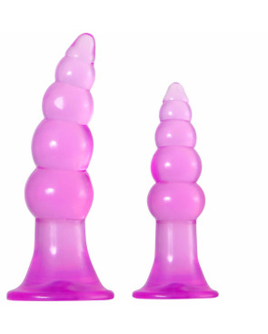 Plug Anale Adam & Eve Jelly Butt Rosa 2 Pezzi