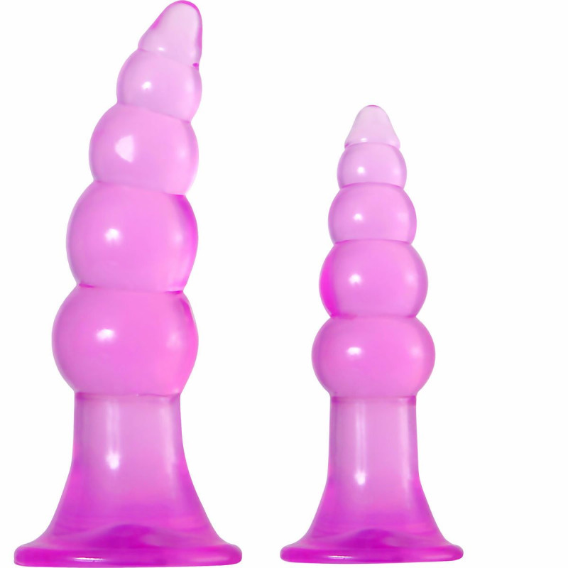 Plug Anale Adam & Eve Jelly Butt Rosa 2 Pezzi