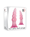 Plug Anale Adam & Eve Jelly Butt Rosa 2 Pezzi