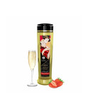 Olio per Massaggio Erotico Shunga 240 ml Champagne alla Fragola