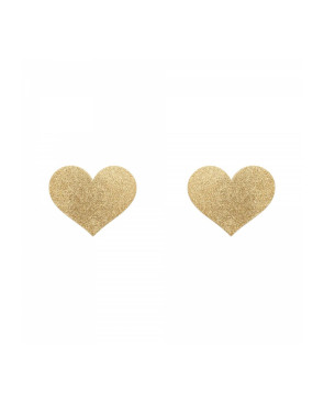 Copricapezzoli Flash Heart Gold Bijoux Indiscrets 137