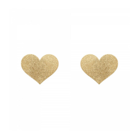 Copricapezzoli Flash Heart Gold Bijoux Indiscrets 137