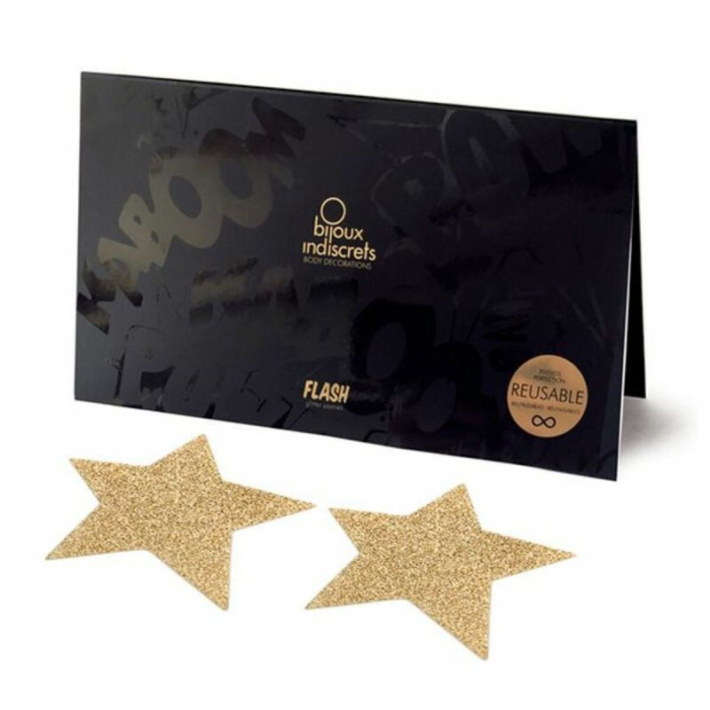 Copricapezzoli Flash Star Gold Bijoux Indiscrets 135