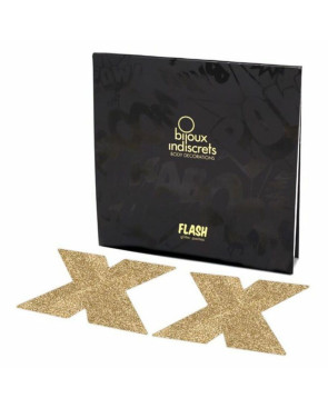 Copricapezzoli Flash Croce Oro Bijoux Indiscrets FLASH