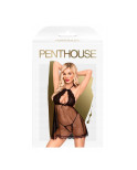 Baby-doll Libido Boost Penthouse Nero (2 pcs)