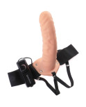 FETISH FANTASY SERIES - 19 CM STRAP-ON CAVO VIBRANTE MARRONE