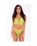 Set di Lingerie Pink Lipstick Verde (S/M)