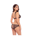 Set di Lingerie René Rofé Nero (S/M)