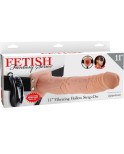 FETISH FANTASY SERIES - SERIES 11 HOLLOW STRAP-ON VIBRANTE CON SFERE 27.9CM CARNE