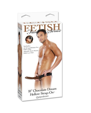 FETISH FANTASY SERIES - CHOCOLATE DREAM HOLLOW STRAP-ON