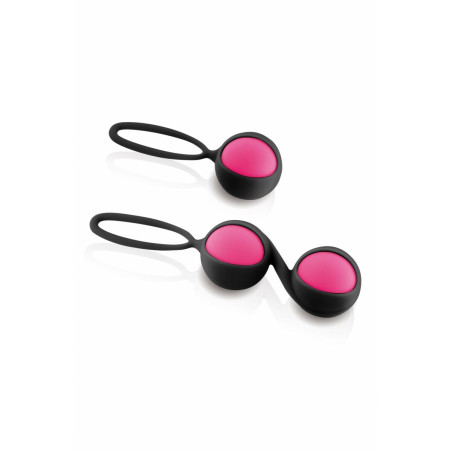 Kit d'Allenamento Weighted Kegel Yoba Silicone Nero Rosa 2 Pezzi