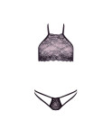 Set di Lingerie Barely Bare Nero Taglia unica