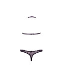 Set di Lingerie Barely Bare Nero Taglia unica