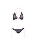 Set di Lingerie Barely Bare Nero (Taglia unica)