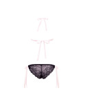 Set di Lingerie Barely Bare Nero (Taglia unica)